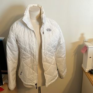 White north face jacket
